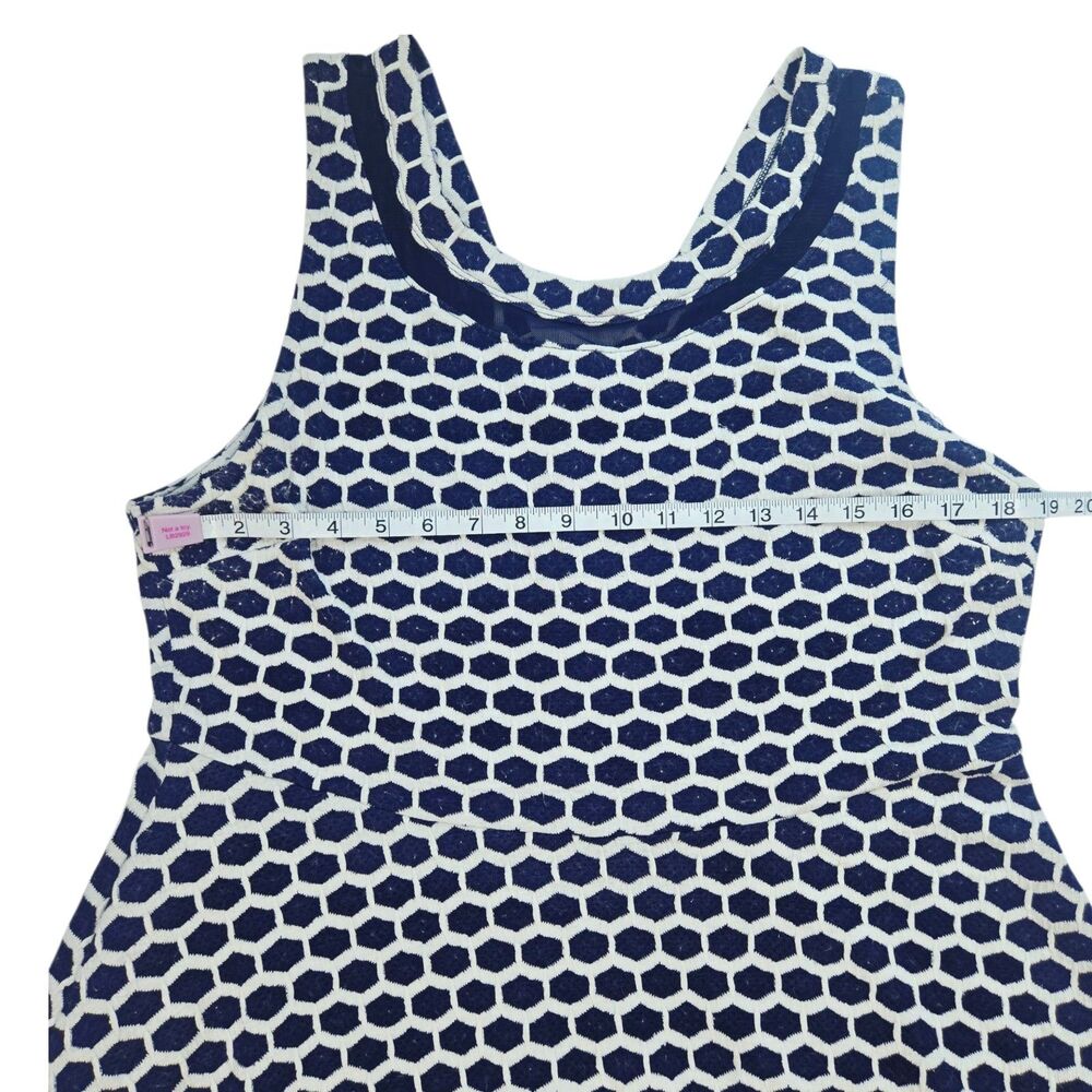 Pixley Navy & White Midi Dress 2x - Picture 5 of 9